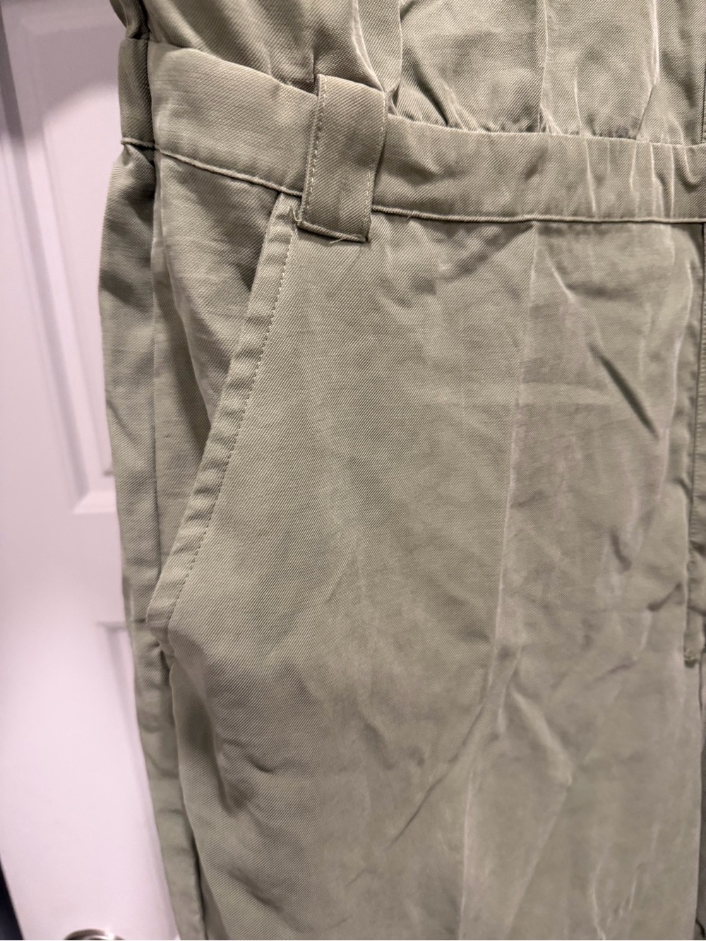 Nine West Utility Jumpsuit in Olive Green - Picture 6 of 6